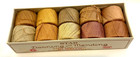 Vtg Star Darning   Mending Sewing Cotton Thread 10 Balls 2 Ply 195 Neutrals