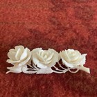 Lot Of Four vintage Carved Celluloid Brooches Pins  Industrial Australia Bird