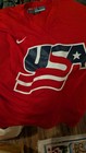 Vintage Nike Team Usa Hockey Jersey Men   s Large Red Winter Olympics 2002 Y2k
