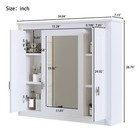 Bathroom Wall Cabinet With Mirror Wall Mounted Medicine Cabinet White