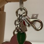          Coach 91481          Flat Wildflower Bag Charm Key Chain Rose Pink      D132o8