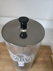 Vtg Marvy Barber Shop No  4 Tall Glass Disinfectant   Germicide Sanitizer Jar