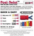 Posi-twist Wire Connectors 14-24 Gauge