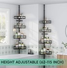 Corner Shower Caddy Tension Pole - 62-115 Inch - 4-tier  new In Box 