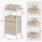 Modanais 3-in-1 Diaper Caddy Organizer Cart W drawers  Wheels  Dividers