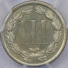 1885 Three Cent Nickel - Pcgs Pr 66 