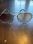 Classic Aviator Sunglasses Gold Frame Smoke Gray Tint Double Bridge Unisex New