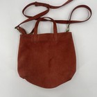 Madewell The Zip-top Transport Crossbody Corduroy Suede Edition Bag In Russet