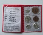 Australian Pre-decimal Coins Commemorative Vintage 6-coin Set In Red Wallet Port