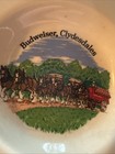 Vintage Budweiser Champion Clydesdales Team Beer Wagon Ashtray 5 5  Round