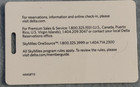Delta Skymiles Gold Medallion 2 Million Miler Plastic Luggage Bag Tag Single Tag
