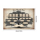 Family Tree Chart Blank Hand-written Indoor Decor Collection Significance