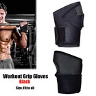 Fitness Training Grip Gloves Hand Palm Protection Gym Bar Straps Grip Pads
