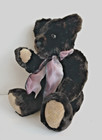 quite A Bear  Recycled Real Fur Teddy Bear  Signed  1996  Vintage  Jointed Ooak