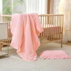 Cloucl Muslin Cotton 3-piece Crib Bedding Set Girls Boys ultra Breathable Soft
