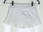 Ivivva By Lululemon Girls Skort 8 Set The Pace White Pleated Tennis Skirt