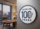 Delta Air Lines 100th Anniversary 3d Wall Desk Shelf Sign Centennial Decor