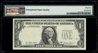 1977a  1 Federal Reserve New York Overprint On Back Error Pmg 65 Epq