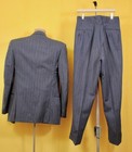 Men s Vtg As Is 40s Blue Grey 2 Pc Suit Sz 39 L 1940s Wool