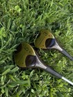 Vintage Tommy Armour Persimmon Wood Set 3 And 5 Golf Clubs Very Nice