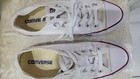 Converse Shoes All Star Classic Chuck Taylor Low Top  White Sneakers Sz 6 M 8 W