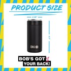 Bob The Cooler - 16oz  bob s Chillin  Can Insulator - Sleek Design  black 