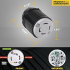 L14-30r Replacement 30 Amp Locking Female End Ul Listed 4 Prong Generator Cord