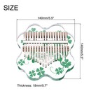 17 Keys Thumb Piano transparent Four-leaf Portable Finger Piano With Carry Box