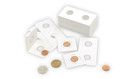 200pcs Cardboard Coin Holders 20 5mm 2 x2  Storage Flips For Pennies   Dimes 