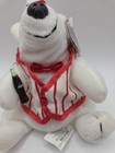 Coca-cola Coke Polar Bear Soda Fountain Outfit 5  Bean Bag Plush 1998