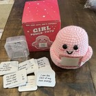 Girl Power-tato Crochet Potato Plush Affirmation Cards Pink Empowerment Gift New
