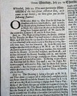 Rare Great Plague Outbreak Deaths Cases London England Gazette 1666 Uk Newspaper