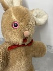 Plush Bunny Rabbit With Wind Up Music 1978 Vintage Works  Pink Eyes  