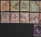 Ceylon Queen Victoria Stamp Lot  1860s-1890s  - 1d-1s    1870 Sg71 Lilac 