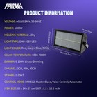 Paidun 1000w Led 8 8 Segment Dmx Flash Strobe Wall Wash Light Dj Nightclub Disco
