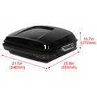 10 7  Chopped Pack Trunk W led Light For Harley Touring Road Glide 2014-2025