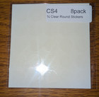 3 4  Clear Round Seal Label Stickers  200 Stickers Total 