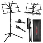 5 Core Music Stand Adjustable Book Stands Foldable Portable Sheet Holder