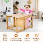 Foldable Toddler Tower Kitchen Step Stool Helper W chalkboard  Sturdy Frame Kids