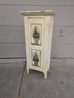 Vintage Shabby Chic Rustic Country Pie Safe Jelly Cabinet Cream Cupboard Shelf