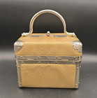      Vintage Lizette New York Tan Box Bag - Rare      