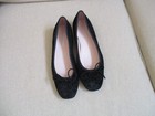 Patricia Green Hampton Bow Black Leopard Ballet Flat  Size 8 - New  248