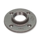1 2  Black Malleable Iron Floor Flange Fitting Pipe Npt