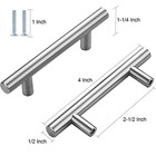 4  T Bar  Handles Pulls Knobs Stainless Steel Kitchen Cabinet Door Drawer Lot