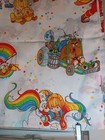 Vtg Rainbow Brite Twin Flat Bed Sheet 1983 Hallmark Cards And Pillowcase 66x96