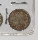 1895 Maundy Money Set Victoria 4 Uncirculated Silver Coins With Box