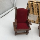 Vtg Dollhouse Furniture 1980s Concord Miniatures 4 Pc Colonial Living Room Set