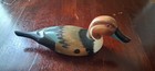 Vintage Hand Carved Wood Northern Pintail Duck Decoy Glass Eyes Miniature 8 5