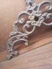 Vintage Rustic Cast Iron Window Door Topper  Architectural Decorative Metal Art