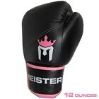 Meister 12 Ounce Pro Boxing Gloves - Women s youth - Mma Bag Training Black pink
